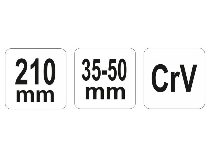 YATO Cheie reglabilă 35-50 mm / 210 mm CrV - 2 | YEO