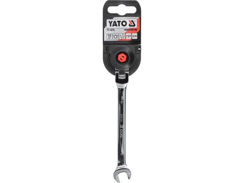 YATO Cheie stea cu clichet 10 mm / 160 mm 72T CrV - 4 | YEO