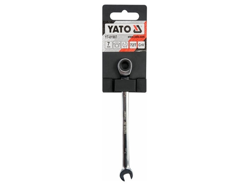 YATO Cheie stea cu clichet 7 mm / 130 mm 72T CrV - 1 | YEO