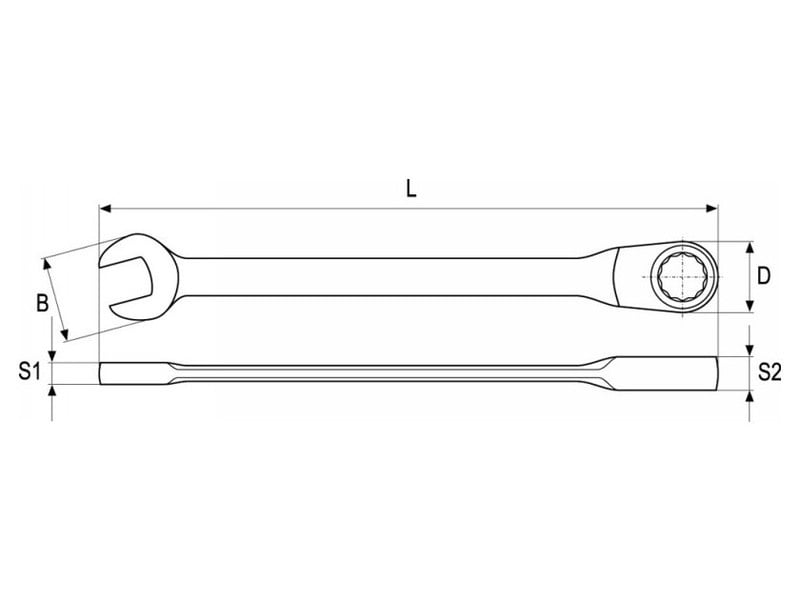 YATO Cheie stea cu clichet 8 mm / 140 mm 72T CrV - 1 | YEO