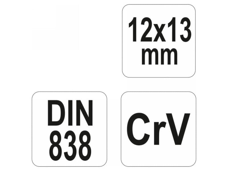 YATO Cheie stea îndoită 12 x 13 mm CrV - 3 | YEO