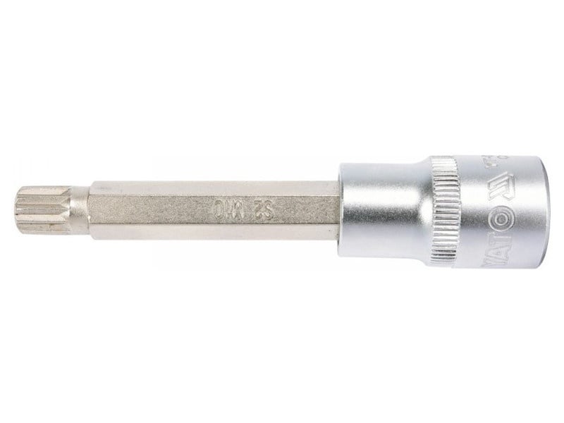 YATO Cheie tubulară cu bit lung Spline 1/2" M10 CrV - 1 | YEO