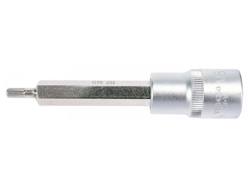 YATO Cheie tubulară cu bit lung Spline 1/2" M5 CrV - 1 | YEO