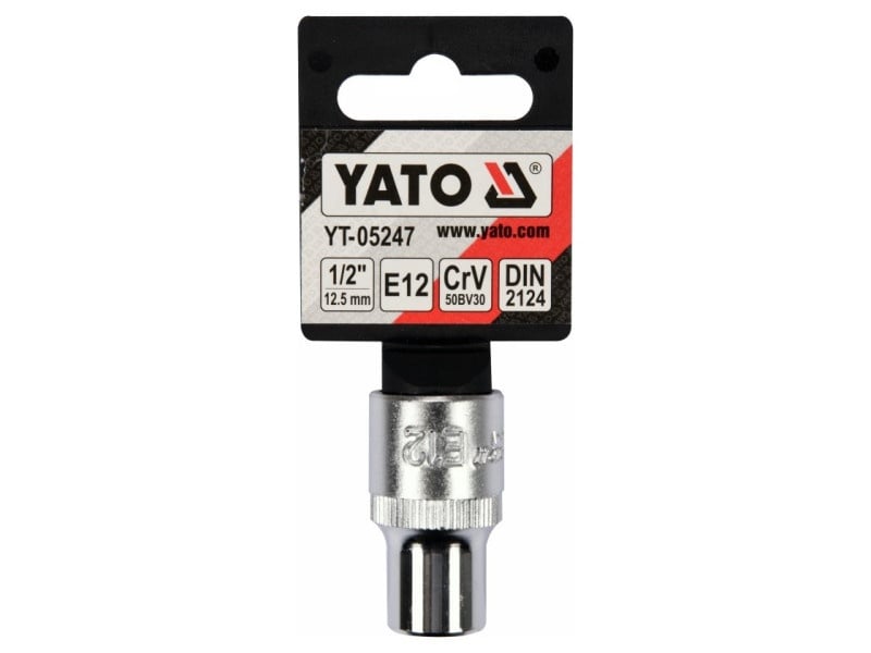 YATO Cheie tubulară externă torx 1/2" E12 CrV - 1 | YEO