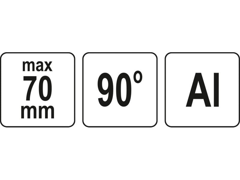 YATO Clemă de colț 70 mm aluminiu