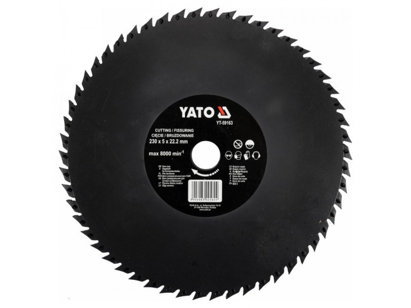 YATO Disc de tăiere cu bilă cu clichet 230 mm