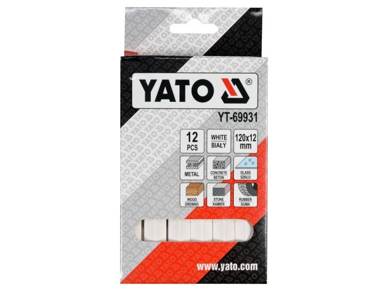 YATO Grease Crayon alb (12 bucăți) - 2 | YEO