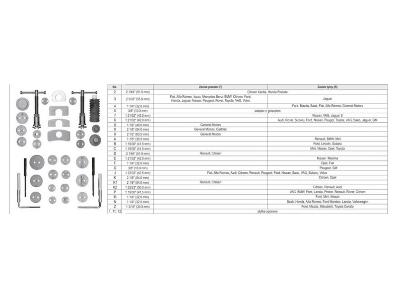 YATO Kit de asamblare furtun de frână 3/8" 35 bucăți