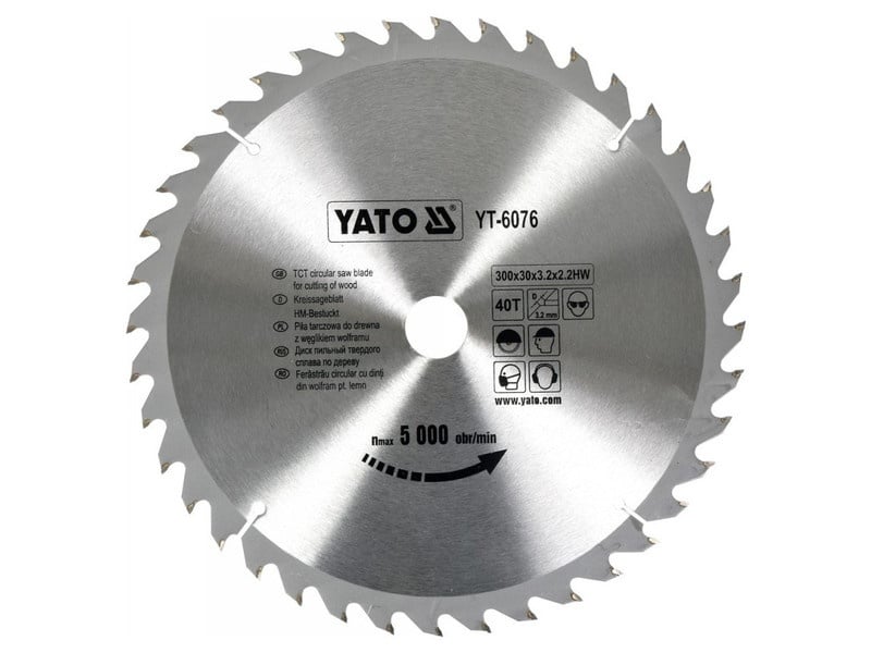 YATO Lamă de ferăstrău pentru lemn 300 x 30 x 2,0 mm / 40T