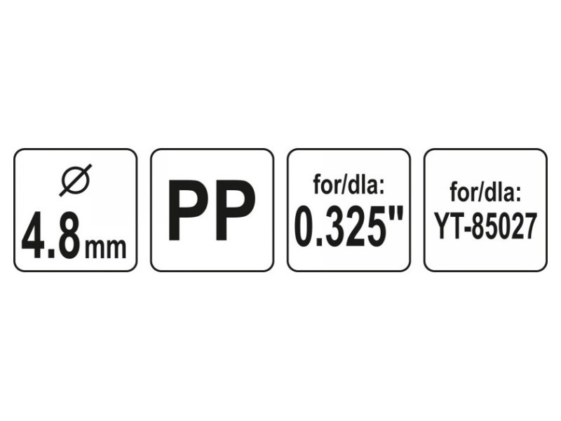 YATO Mâner pentru limetă pentru ferăstrău cu lanț de 4,8 mm - 3 | YEO