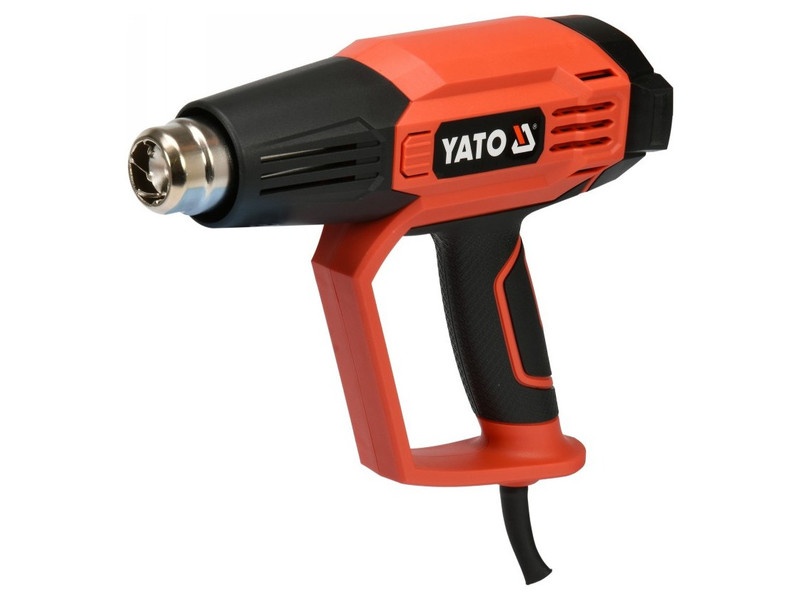 YATO Pistol de încălzire cu accesorii Afișaj LCD 50 - 650 °C 1600 W