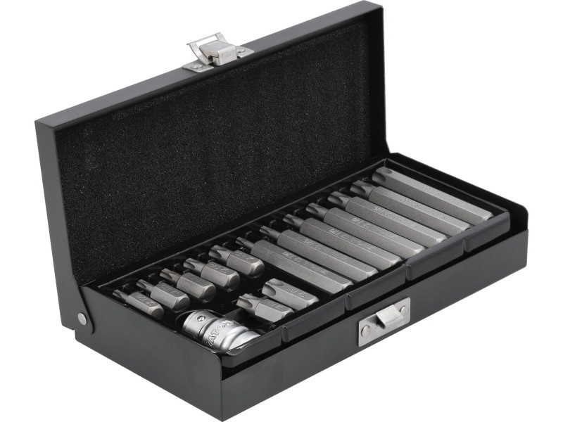 YATO Set de biți Torx 15 piese 1/2": T20-T55 - 2 | YEO