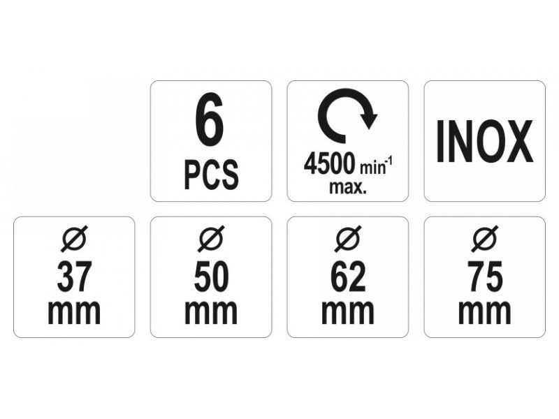 YATO Set de perii 6 piese inox - 3 | YEO