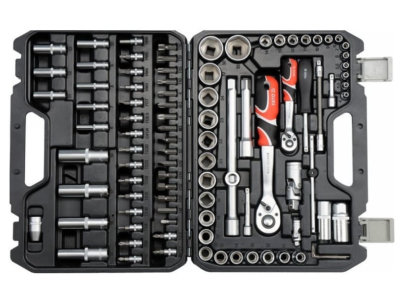 YATO set de prize 94 piese 1/4", 1/2" CrV