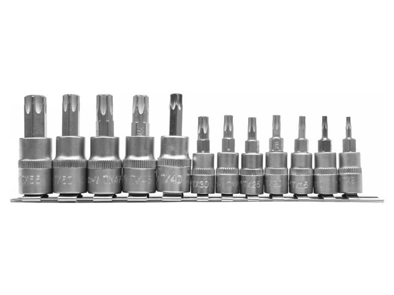 YATO Set mufe 12 piese Torx 1/4", 3/8" CrV