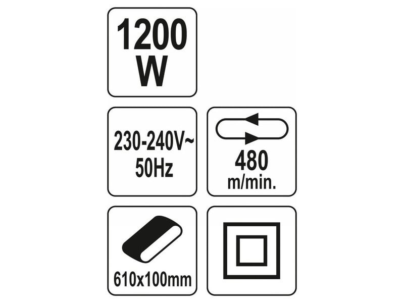 YATO Șlefuitor cu bandă 1200 W 100 x 610 mm