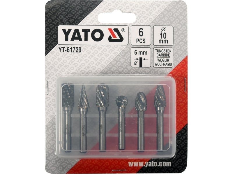 YATO Turbo Milling Set 6 piese pentru metal și aluminiu