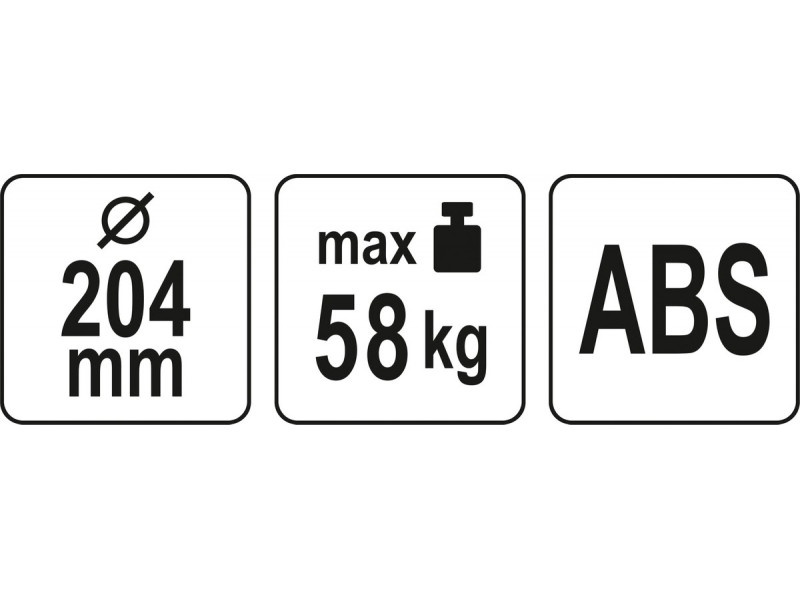 YATO Ventuză de vid 204 mm 58 kg