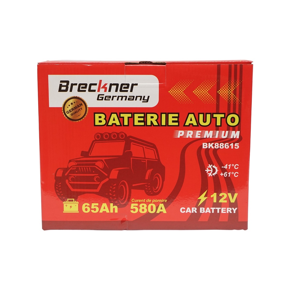 Acumulator, baterie auto 65Ah, 580A, 12V BRECKNER PREMIUM, BK88615