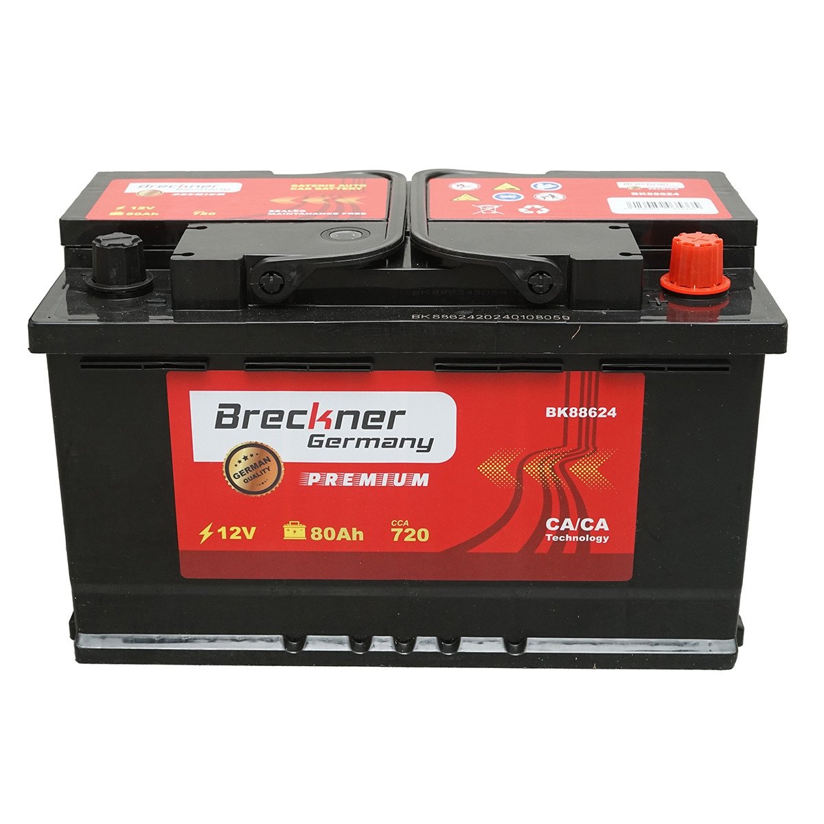 Acumulator, baterie auto 80Ah, 720A, 12V, Cod: BK88624, Brand: BRECKNER GERMANY