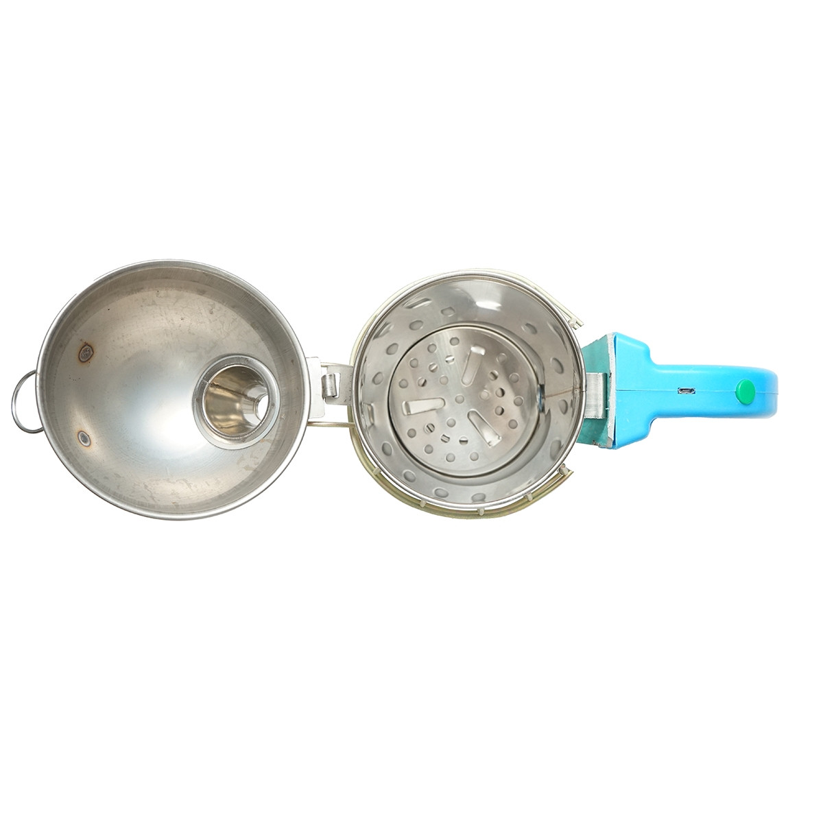 Afumator albine electric din inox cu cilindru scut termic, incarcare USB 190mm, Cod: DISKR12 - 3 | YEO