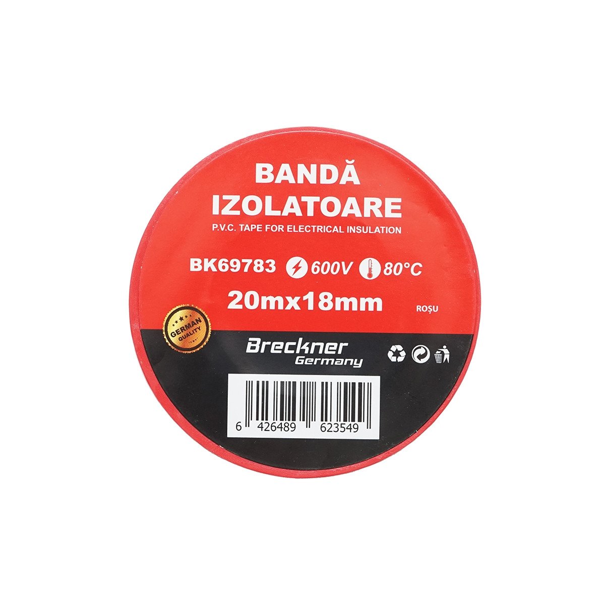 Banda izolatoare rosie 18mmx20m, Cod: BK69783, Brand: BRECKNER GERMANY - 3 | YEO