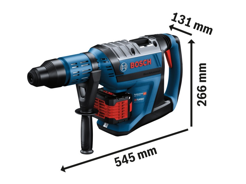 BOSCH BITURBO burghiu cu percuție fără fir 12.5 J GBH 18V-45 C (fără acumulator și încărcător) SDS-Max - 2 | YEO