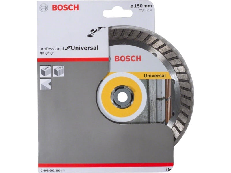 BOSCH Disc de tăiere diamantat 150 x 2,5 x 10 x 22,2 mm turbo Standard pentru Universal