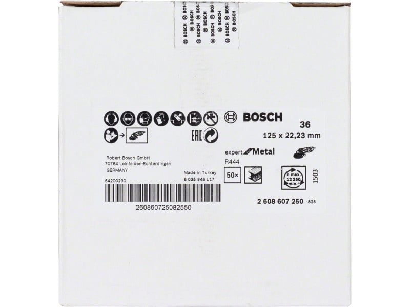 BOSCH Disc fibros pentru metal 125 x 22,2 mm / P36