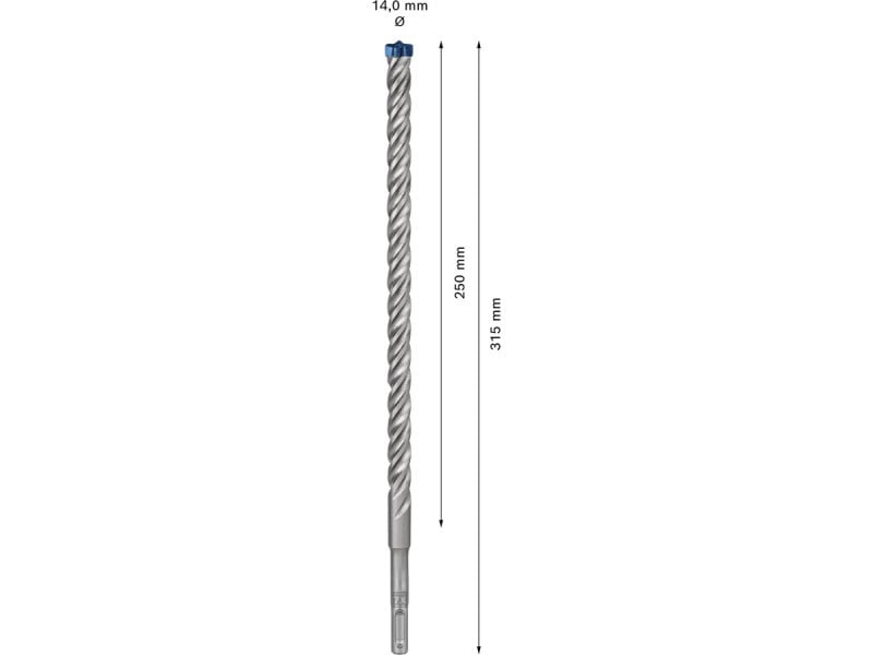 BOSCH EXPERT 7X Burghiu pentru piatră 14 x 315/250 mm cu patru tăișuri SDS-Plus