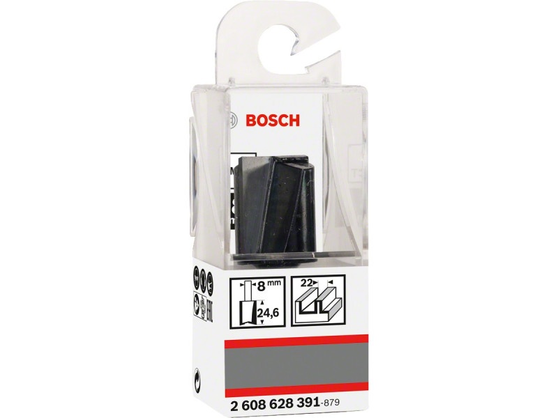 BOSCH Freză cu muchie dreaptă din carbură 22,0 x 24,6 x 56 x 8 mm