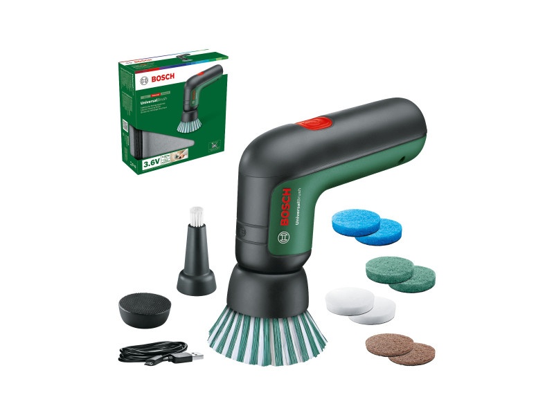 BOSCH Perie fără fir UniversalBrush 3.6 V + accesorii