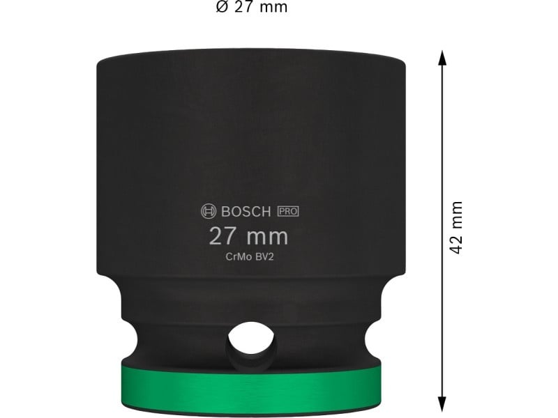 BOSCH PRO Cheie tubulară 1/2" 27 mm CrMo - 1 | YEO