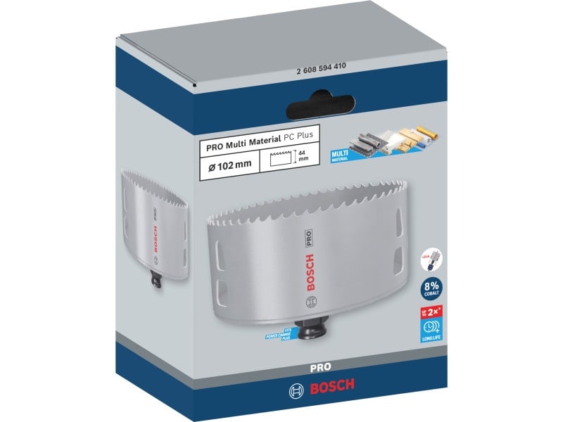 BOSCH PRO Cutter circular 102 mm (8% cobalt) PC PLUS Multi Material - 1 | YEO