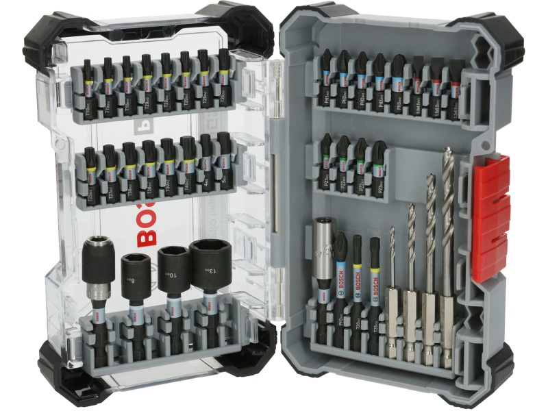 BOSCH PRO Impact bit de vârf și lemn burghiu bit set 40 piese 1/4" Hex