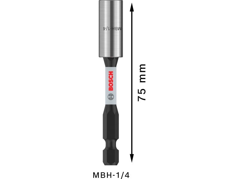 BOSCH PRO Suport de biți cu impact magnetic 1/4" 75 mm