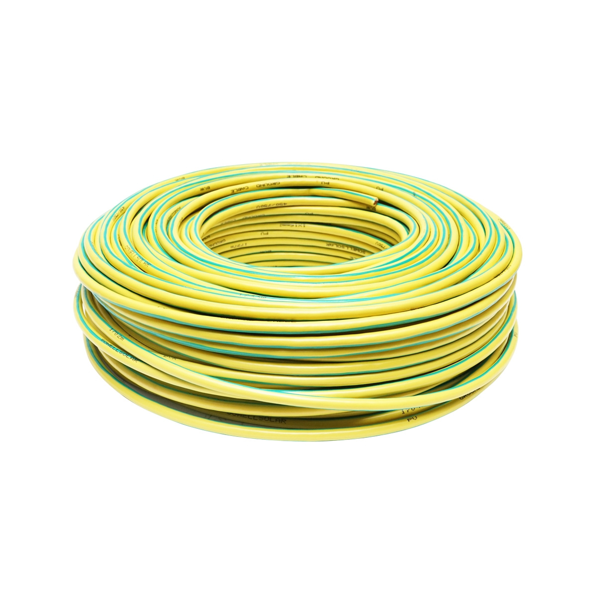 Cablu impamantare din cupru, 20m pentru panouri solare MYF 1x10mm, 450/750V verde galben, Cod: DISHZ50-20, Brand: BRECKNER GERMANY