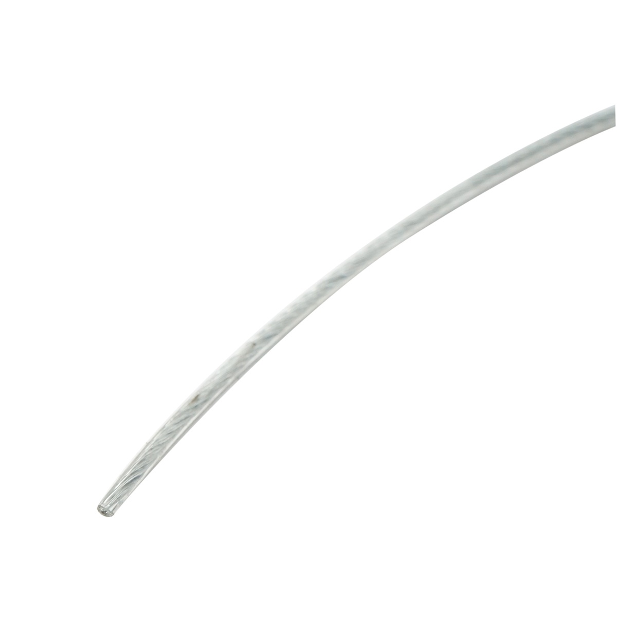 Cablu otel galvanizat cu invelis PVC fi 2mm, foc 1x7, sarcina maxima 95Kg, 500m/rola, greutate 4.4Kg, Cod: DISSW35 - 2 | YEO