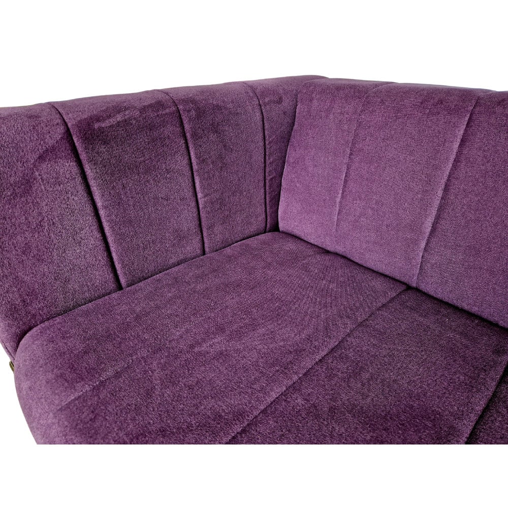 Canapea Extensibila Noriel, 240x80x85cm, 3 locuri, Luna 65 Purple, Glasspandoor - 3 | YEO