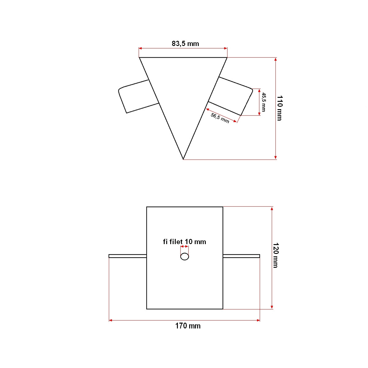 Cap cruce, pentru despicator lemne vertical, 8T 230V/2400W, L=1040 mm, Cod: BK98369, Echivalență: DISBE73