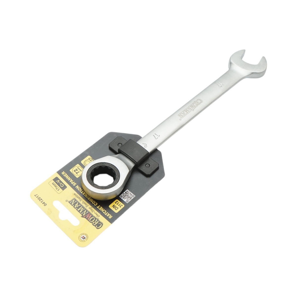 Cheie combinata fixa si inelara cu clichet 17mm Cr-V , Cod: DISUF39, Crownman - 1 | YEO