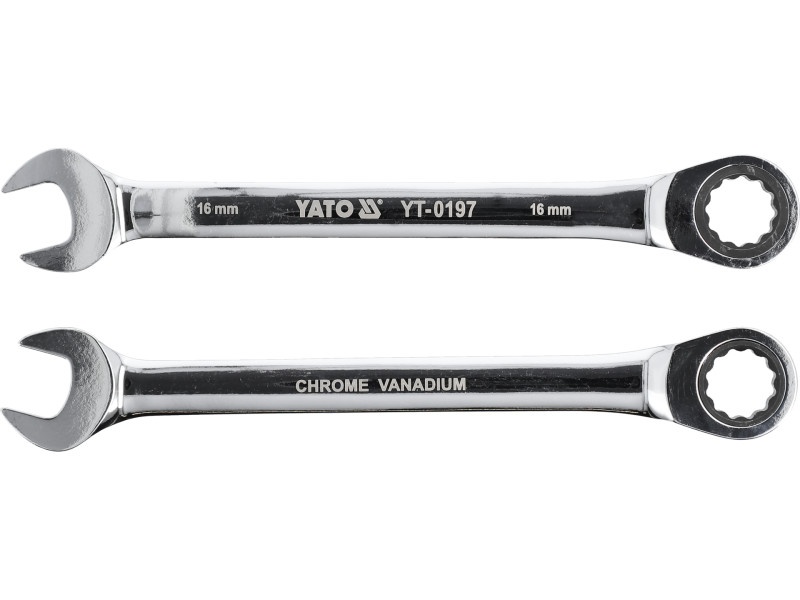 Cheie cu clichet YATO Star 16 mm / 210 mm 72T CrV - 2 | YEO