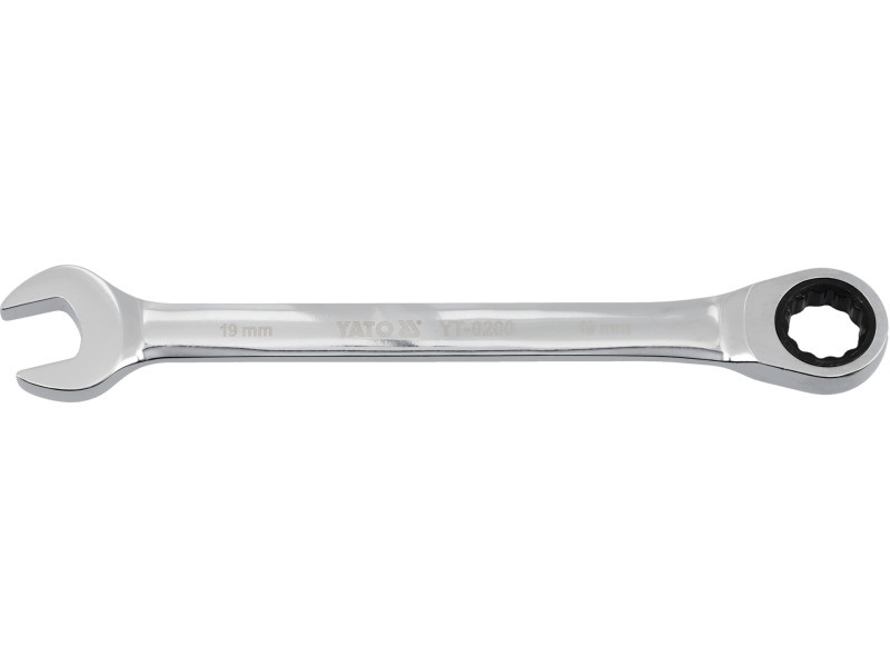 Cheie cu clichet YATO Star 19 mm / 245 mm 72T CrV - 3 | YEO