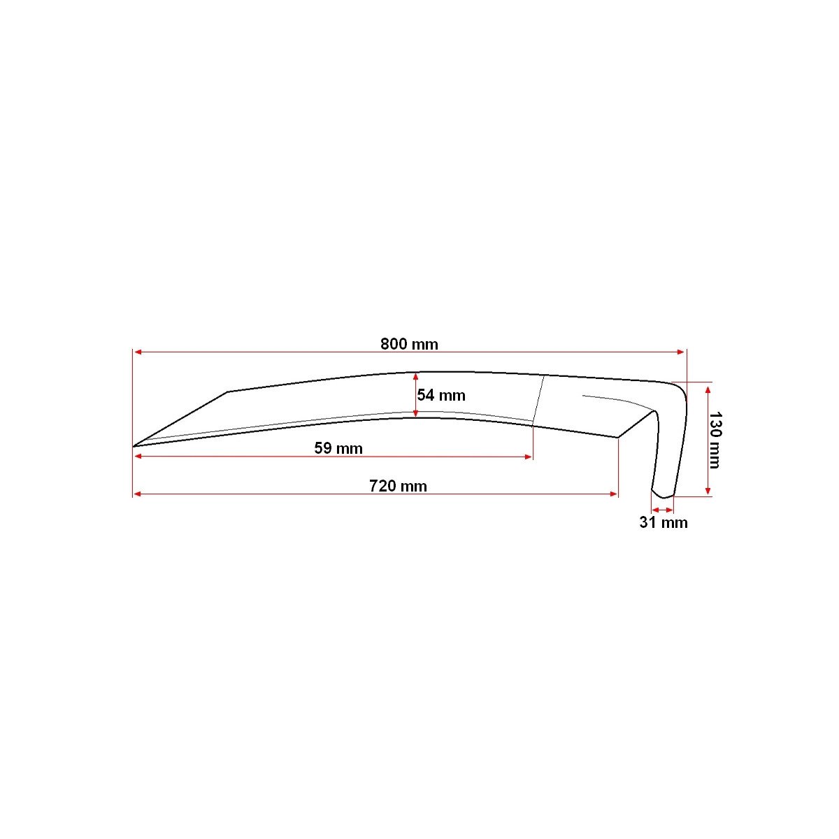 Coasa profesionala, fara coada 800mm, Cod: DISFW82 - 4 | YEO