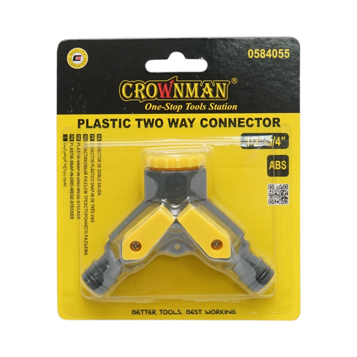 Conector rapid 2 cai furtun gradina 1/2-3/4 , Cod: DISUF77, Crownman - 2 | YEO