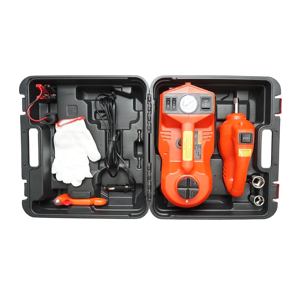 Cric hidraulic electric 5T, compresor aer si cheie de impact 12V, Cod: BK78924, Brand: BRECKNER GERMANY - 1 | YEO