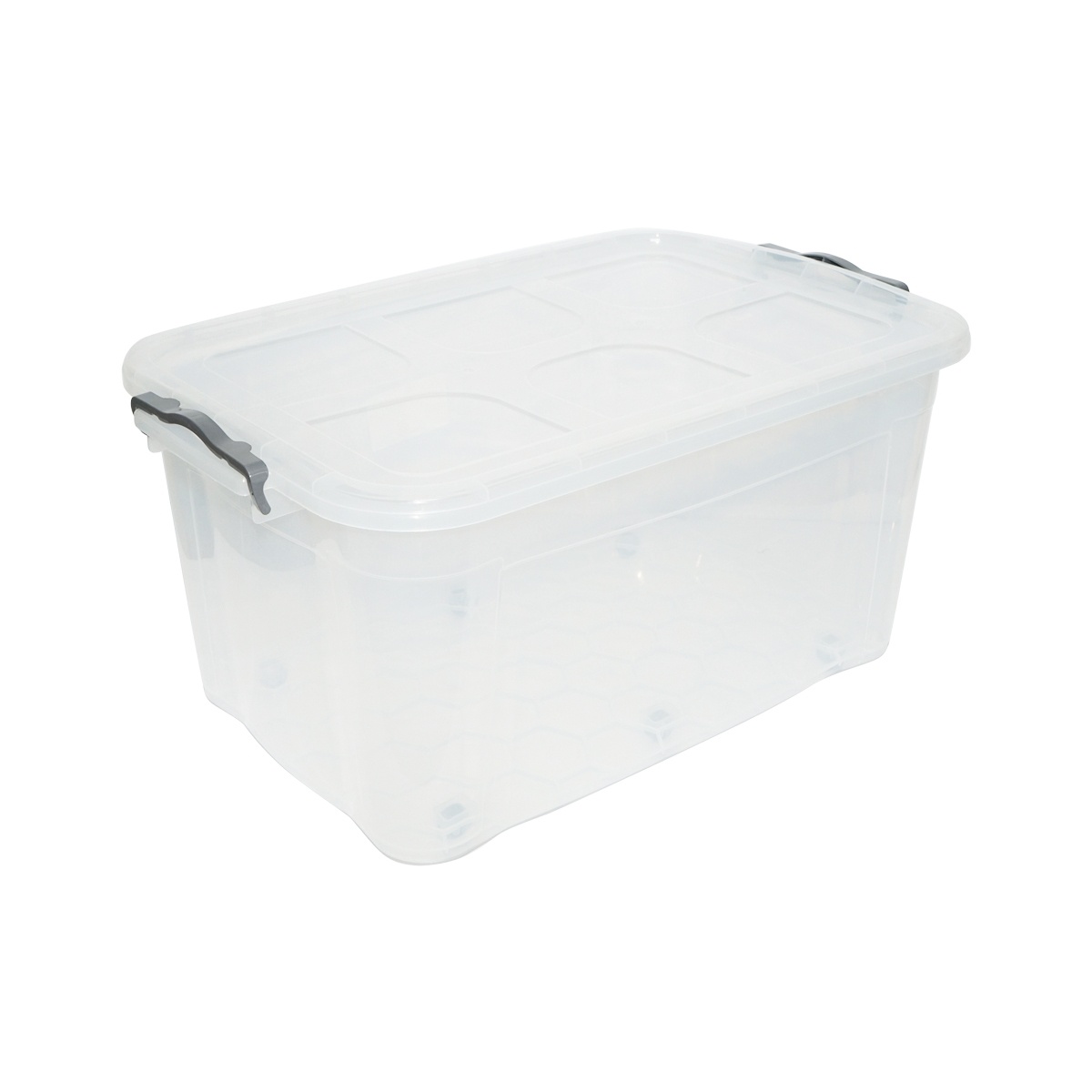 Cutie depozitare 80L cu capac si roti din plastic transparenta 478x750x370mm, Cod: DISLK01, Brand: BRECKNER GERMANY - 3 | YEO