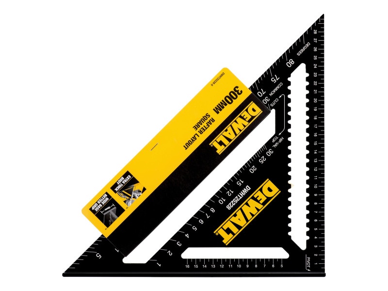 DEWALT Riglă cu riglă cu unghi drept 300 mm