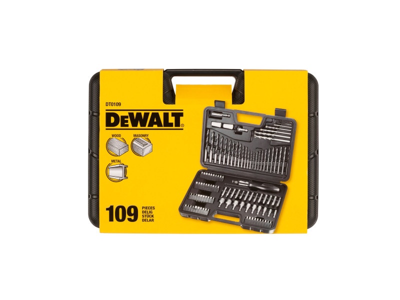 DEWALT Set de biți și burghie 109 piese - 1 | YEO