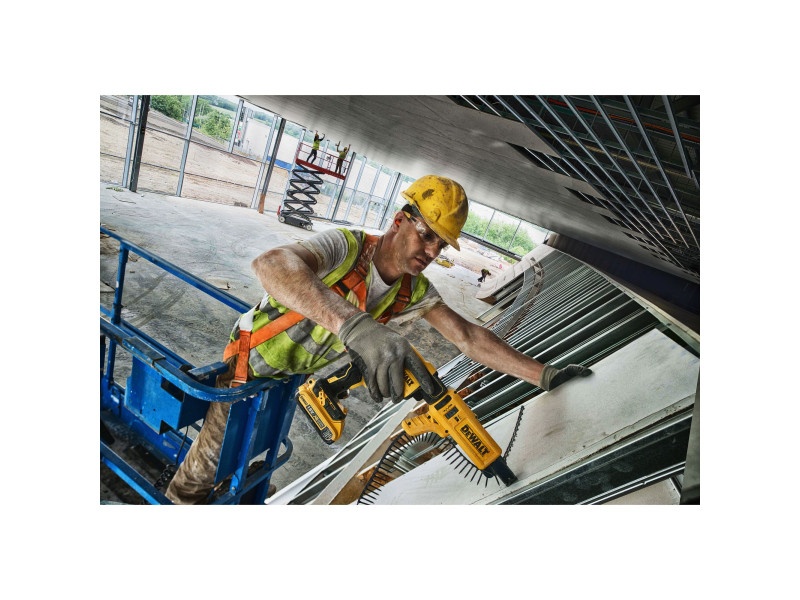 DEWALT șurubelniță fără fir pentru gips carton + magazie 18 V fără perie de carbon (2 x 2,0 Ah+încărcător+TSTAK) DCF62 - 3 | YEO